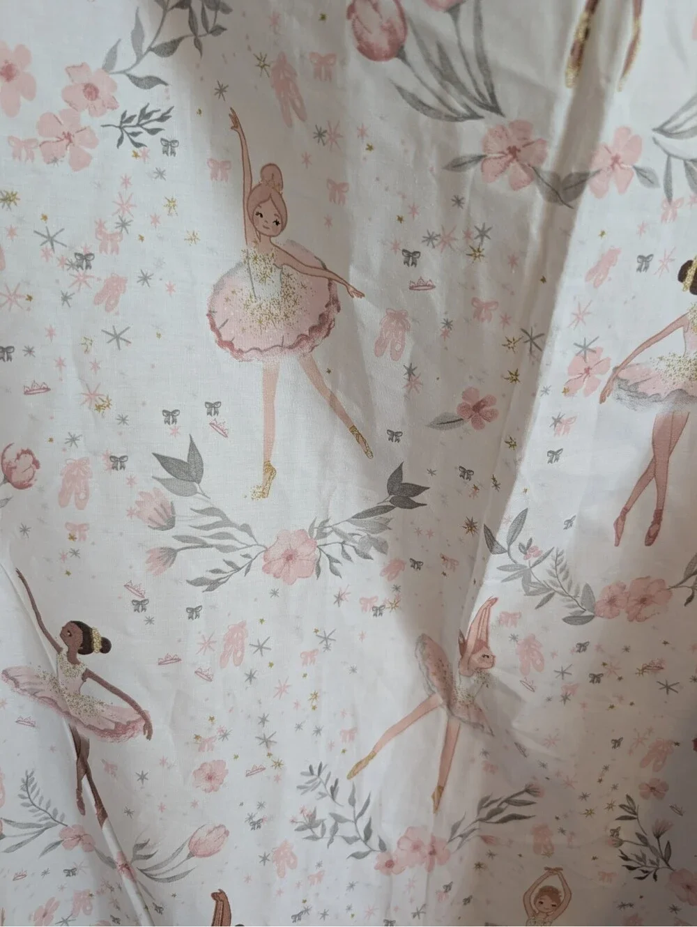 Pottery Barn Kids Ballerina Tutu NWT Toddler Bed Flat Sheet Only Cotton Girls